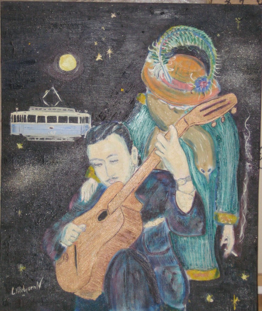 Lillebjorn Django painture oil painting